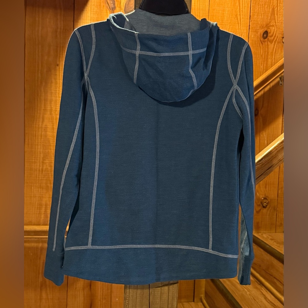 Kuhl Stargazer Moongazer Womens Small Blue Polyester Hooded Zip Up Jacket - Picture 6 of 7